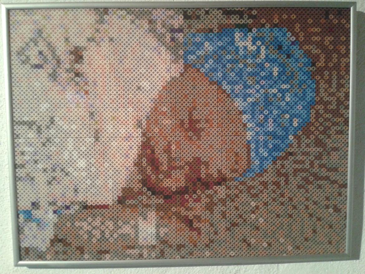 Ting lavt med rør Perler - Billedet er lavt af min yngste søn da han var et par timer gammel  billede 12