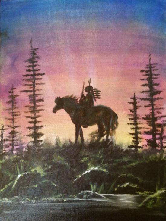 Tegninger, heste og et par hunde billede 11