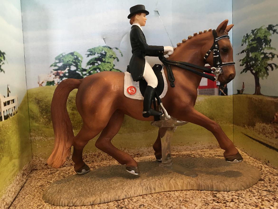Mine Schleich Dyr - Navn: Resolution 10 (Rex) Race: Varmblod Køn: hoppe Alder: 12 år Rytter: Mia billede 240