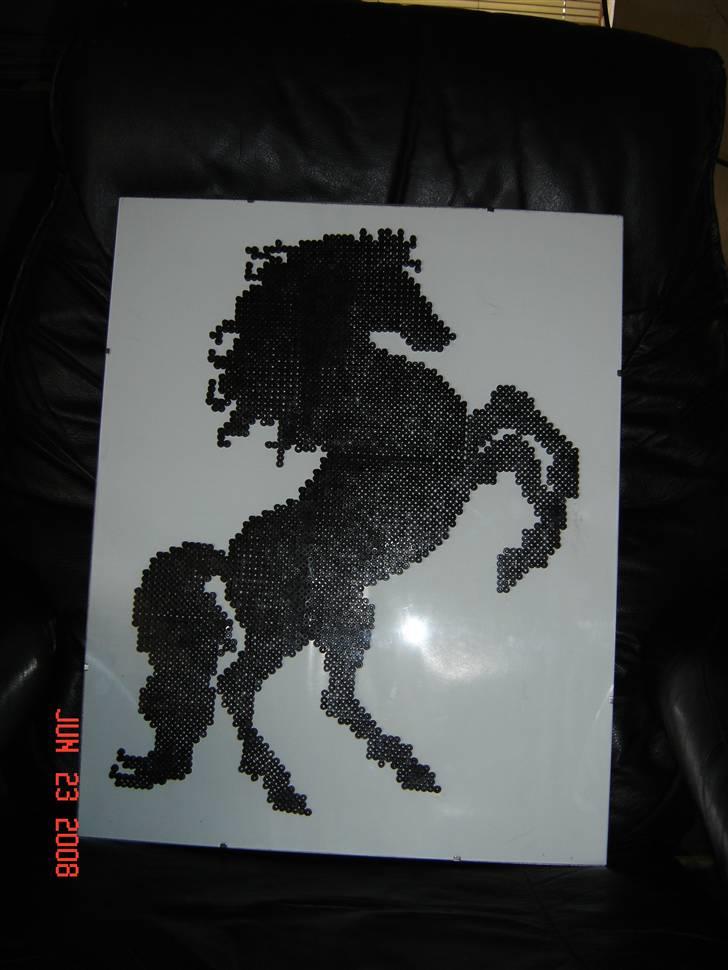 Ting lavt med rør Perler - Her er limen tør, Rammen er 40*50 så den har da en fin størrelse *SS* (den er lavt d 21 Juni 2008) billede 10