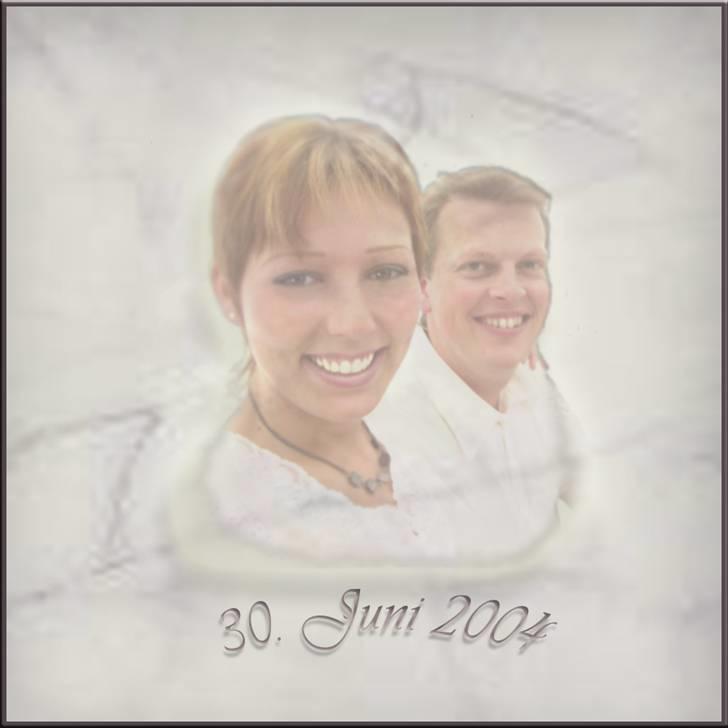 Tegninger og billeder jeg har leget lidt med... - Mig og min mand til vores bryllup. billede 8