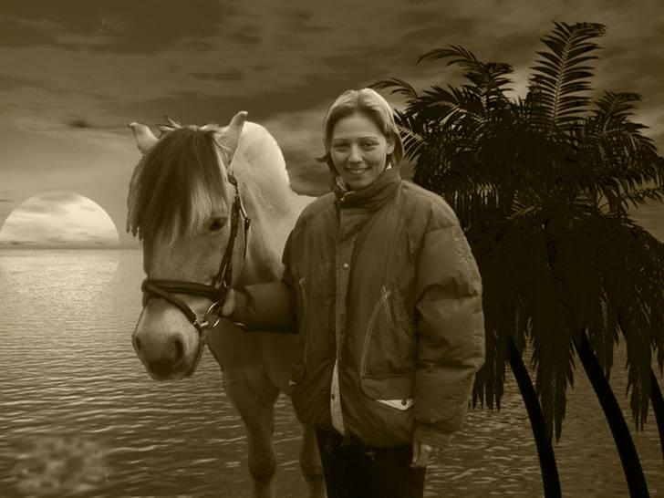 Tegninger og billeder jeg har leget lidt med... - Min gamle pony, Lasse Halsnæs, og mig... billede 12