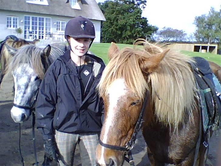 Ridetur på Rømø  - Mig med Pila og Nina. (Den røde er Nina hende red jeg) billede 1