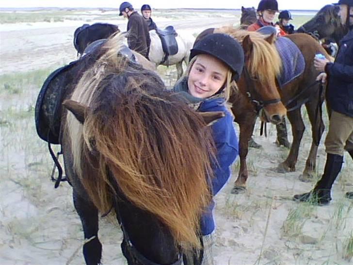 Ridetur på Rømø  - Camilla med Sofi :-) billede 2