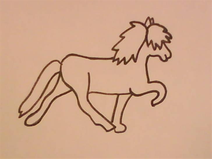 Nogle tegninger:D - 1 Töltende hest! billede 3