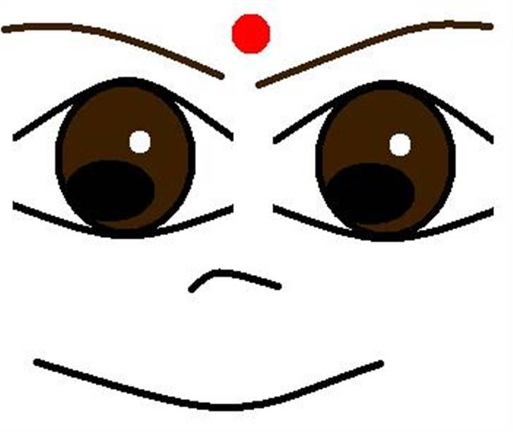 Tegninger - Indisk ansigt billede 9