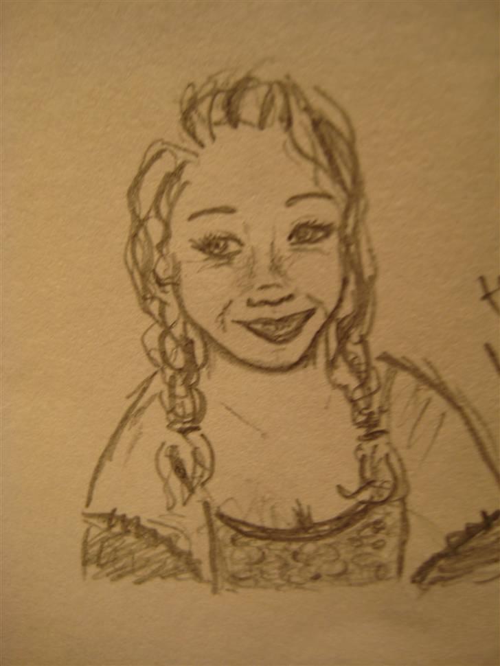 Tegninger  xD - 7}  Skitse af en pige fra min klasse, sommer '08 billede 6