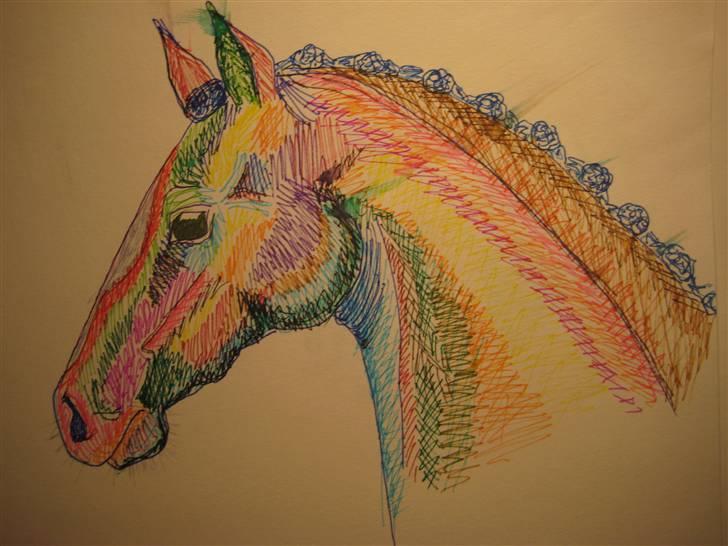 Tegninger  xD - 17} Farverig hest..... (: vinter 08. billede 18