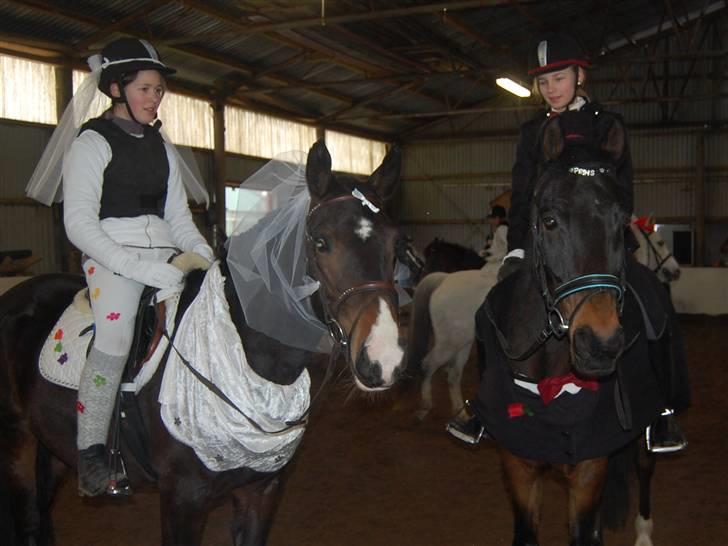 "Fastelavn er mit navn ..."  Fastelavns billeder :'D - Brud og brudegommen ! (Maggie og Prins)

Hvis Prin er en Prins så må maggie jo være en Prinsesse når hun gifter sig med en Prins ? d: 
Fotograf: Mor d: billede 51