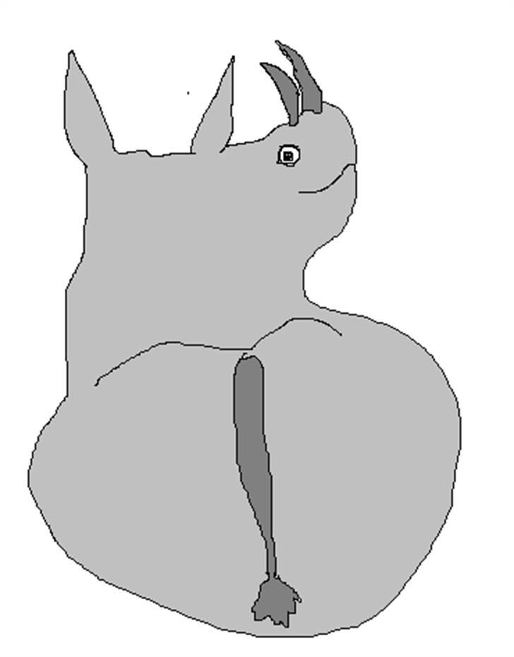 Elsker at tegne :P - Flodhest lavet i paint ;D billede 6