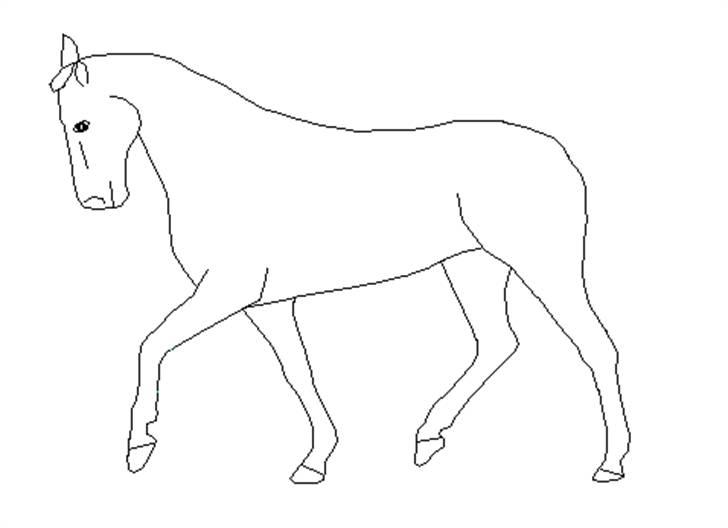 Elsker at tegne :P - Tegneserie hest lavet i paint billede 18