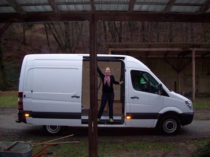 Billeder fra Tyskland - Min kusine i vores "flyttebil" billede 25