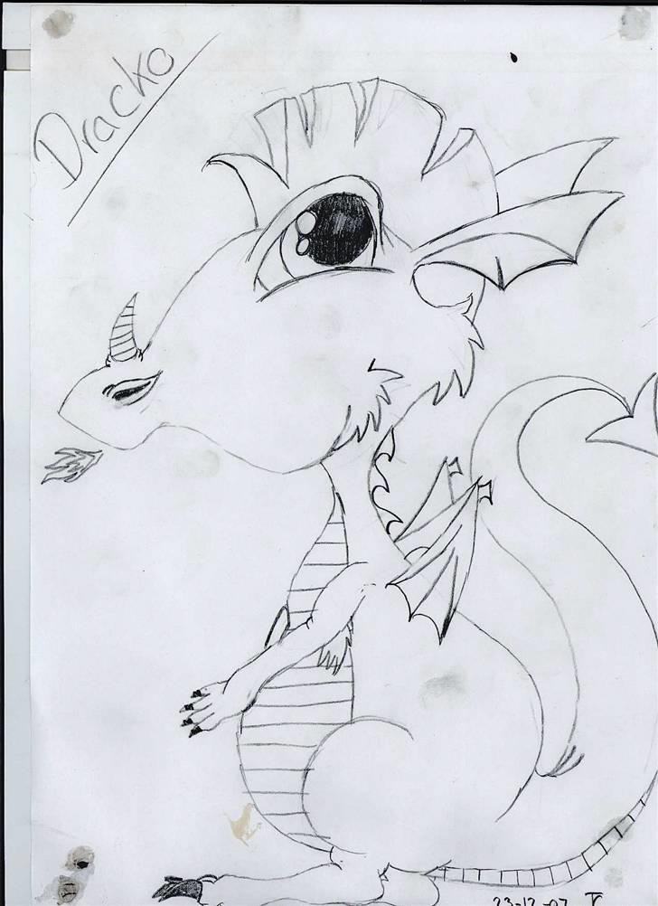 >> Tegninger << - En bette drage :D billede 15