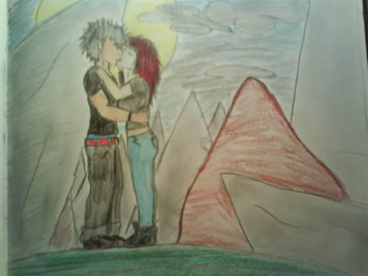 © Mine tegninger :) - Det er faktisk utroligt svært at lave personer der kysser xb Men jeg øver stadig :) billede 4