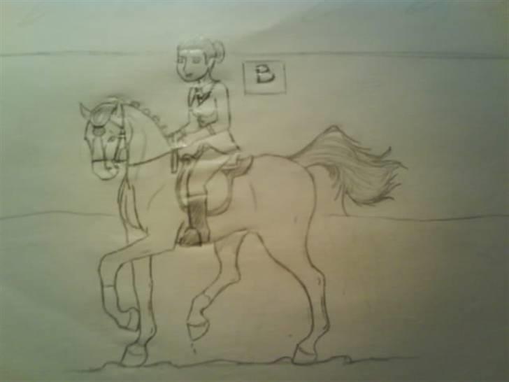 © Mine tegninger :) - Dressur :) - Hovedet. I know. For lille :) billede 15