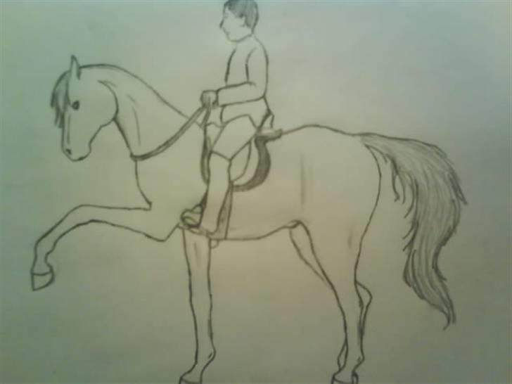 © Mine tegninger :) - (Blandet rækkefølge) Alexander på en af sine dejlige heste. - Har ikke fået lagt billedet ind nu, hvor detaljerne er tegnet helt færdigt, dens muskulatur mangler at blive indtegnet bedre her på billedet, men dette er jeg opmærksom på :) billede 30