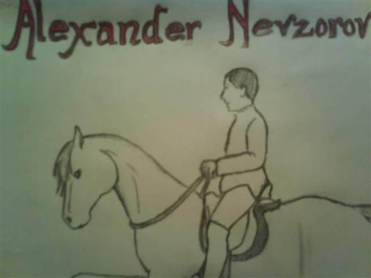 © Mine tegninger :) - (Blandet rækkefølge) Alexander på en af sine dejlige heste. - Har ikke fået lagt billedet ind nu, hvor detaljerne er tegnet helt færdigt, dens muskulatur mangler at blive indtegnet bedre her på billedet, men dette er jeg opmærksom på :) billede 32