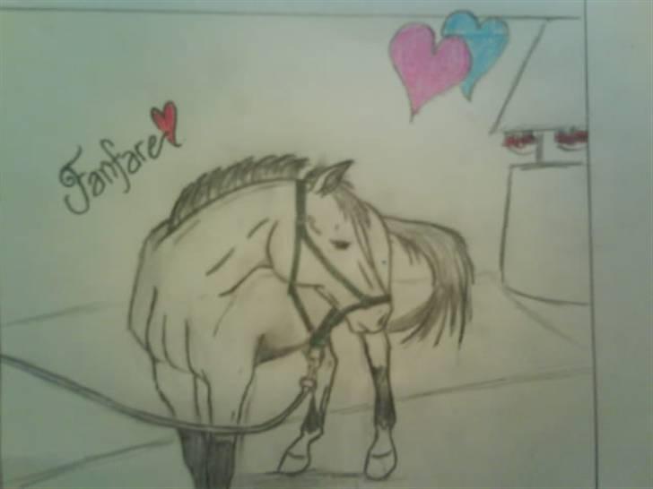 © Mine tegninger :) - Marias Fanfare :) Maria hedder -Team FannieLove- Maria & Fanfare< 3 her på HG
Link: http://www.hestegalleri.dk/html/gal_visbil.asp?ID=128122

- Jeg beklager meget, at der ikke er kommet fuld farve på, men da jeg har meget travlt + har en kæmpe lang kø af folk, der vil have tegnet deres hyppere, så må jeg prøve at udnytte den tid jeg har. Men det vigtigste er, at hesten er der :D 
Håber du kan lide den :) billede 50