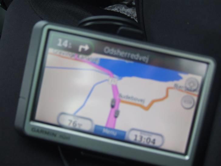 Tur til Rørvig/Paradisgården  - Så er GPSen sat til at finde til PG .. billede 1