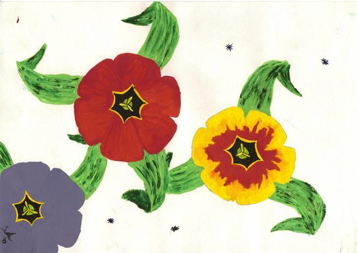 Mine tegninger. - Tulipaner, tegnet efter billede.
 billede 4