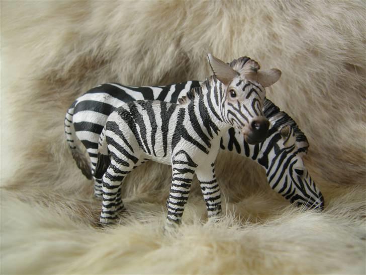 Mine Schleich Dyr - Navn: Piper Race: Zebra Køn: Hoppe Alder: 4 år Navn: Hindbærgården's Stribe II Race: Zebra Køn: Hoppe Alder: 1 mdr Stamtavle: Mor: Piper Far: Rafiki billede 75