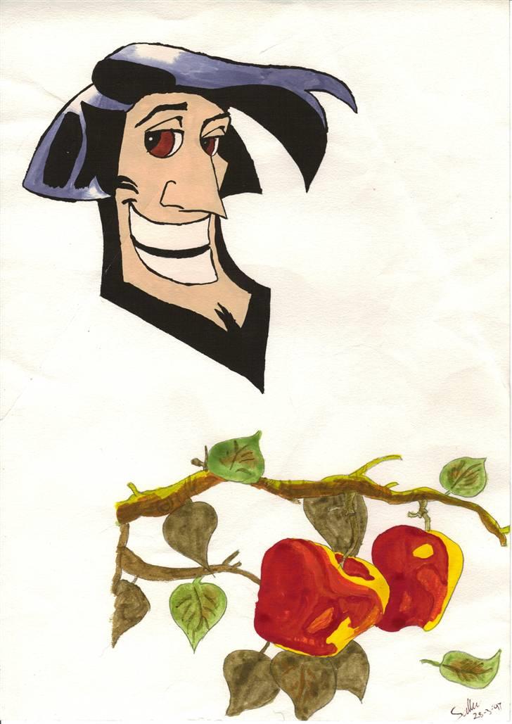 Mine tegninger. - Loke og Iduns gyldne æbler, tegnet efter tegneserien. billede 8