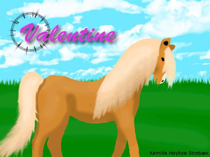 Mine hestetegninger på computeren :) - Denne har jeg tegnet til en veninde :) billede 14