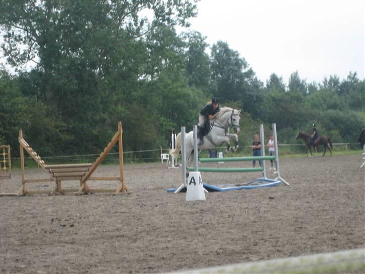 Ridelejr på søborggård 2007 - Caro (tuth face :D) springer 1 m. hvis ikke mere :S billede 19