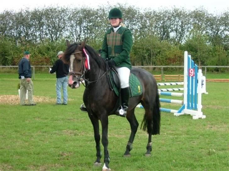 Billeder af andre heste jeg rider - Amanda og jeg til VDM 2005 , vinder af LD og LC spring om søndagen :) billede 9