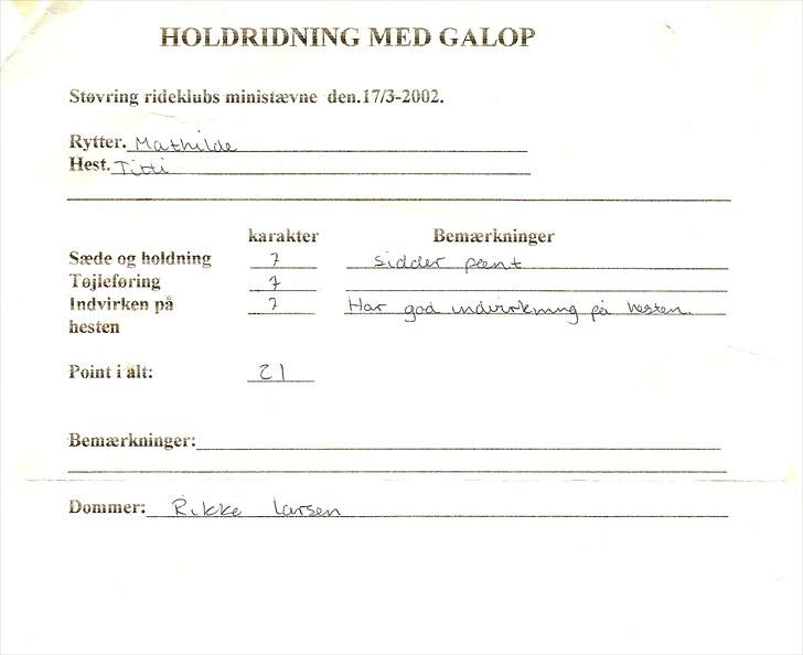 Times.. - En "kritik" fra mit aller første stævne, haha :D billede 7