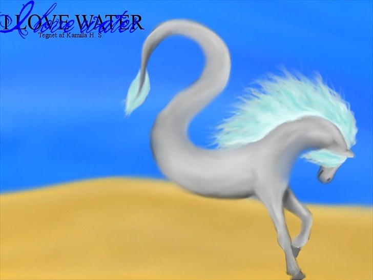 Mine hestetegninger på computeren :) - VAND!! Er virkelig stolt over benene! De er blevet virkelig gode! Også halen er blevet virkelig god OG manen, men den er jeg ikke helt tilfreds med :S billede 31