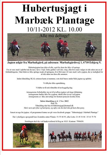 Hubertusjagt i Marbæk! (Esbjerg) 10/11-12