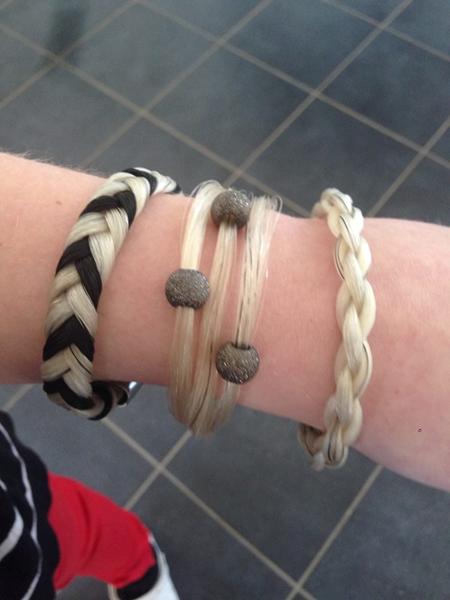 Hestehårs armbånd - Blær :)