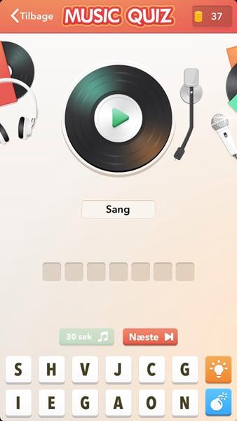 Hjælp til sang fra Music Quiz lavet af Mangoo
