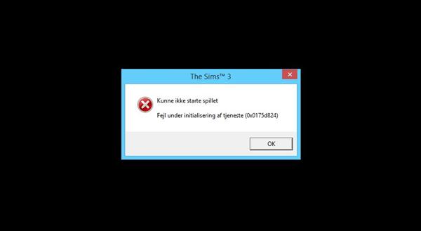 Sims vil ikke åbne! HJÆLP!