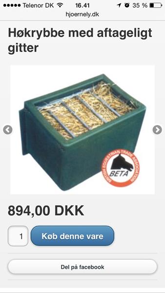 Høkrybbe med gitter