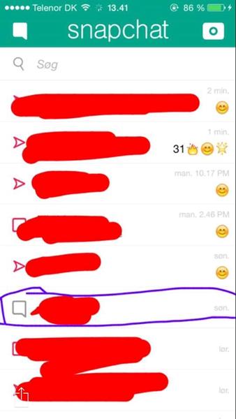 HJÆLP! snapchat: grå chat boks? 