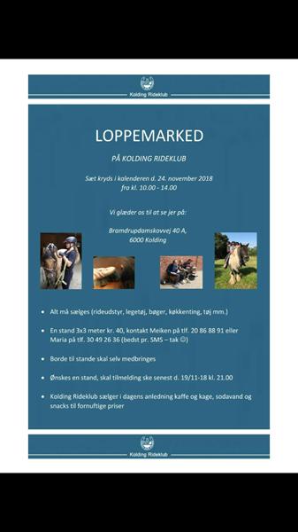 Loppemarked på kolding rideklub