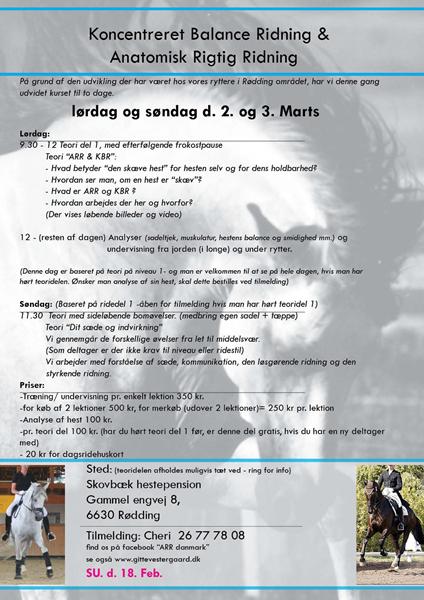 Kursus v. Gitte Vestergaard i 6630 Rødding