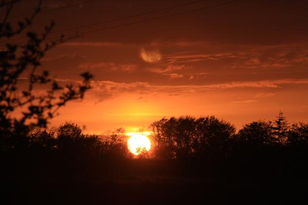 solnedgang