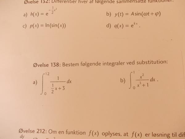 Integralregning ved substitution? 