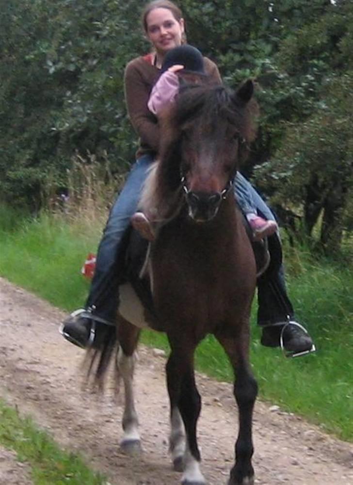 Islænder Stjerni - Ude at ride med min niece, Cecilie. billede 10