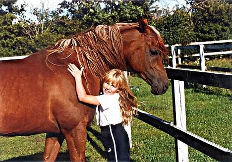 Arabisk fuldblod (OX) Wish Me Luck (SCID - fri) - Wish Me Luck & vores datter Melissa på 7 år. billede 4