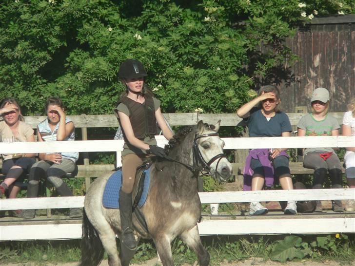 Anden særlig race ~Dirty snowball~ gl. part - her er vi til vores første spring stævne (jeg ser totalt dum ud men bassen ser sød ud heeh)  (taget af min far) billede 3