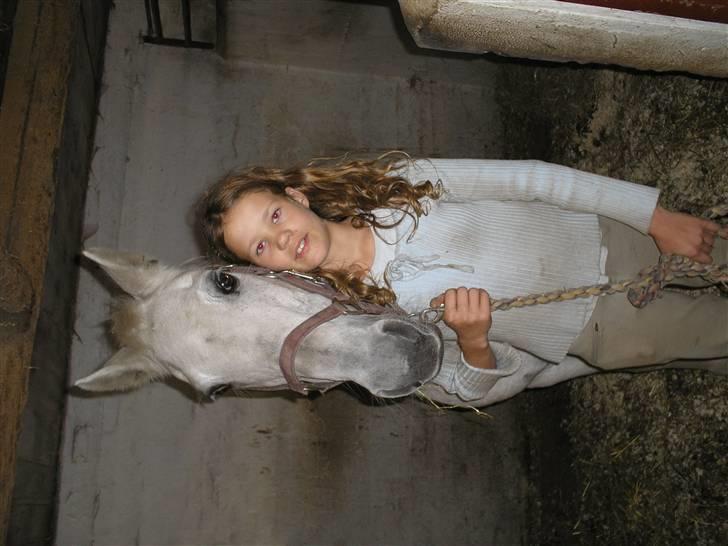 Anden særlig race  l Enggårdens Queen <3 - mig oq Queen i hendes boks  - få dage før at hun tog til de evige græsmarker - savner og elsker dig, mín dejlige elskede pony :,( hvil i fred.  billede 4