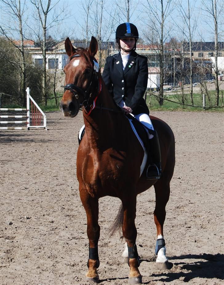 Oldenborg Alextho [Mors] - Basse og jeg i Nibe 20/4-08, her i ld som vi vinder:) Foto: Stine billede 16