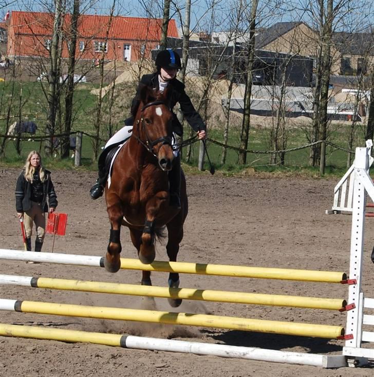 Oldenborg Alextho [Mors] - Basse og jeg i Nibe 20/4-08, her i ld omspringning som vi vinder:) Foto: Stine billede 18