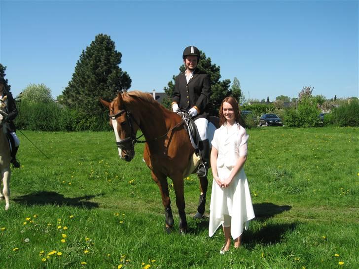 Frederiksborg Stella *RIP* :'( - den anden part var så sød at ride hende ned til min konfirmation :) billede 4
