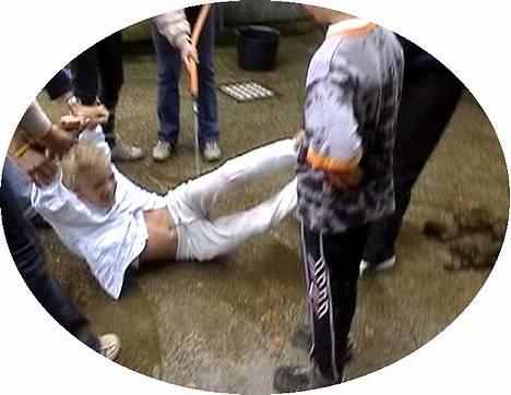 Anden særlig race Cindy - Kasper der får vand..! :) Det var skide sjovt! ;) Efter han blev SYDJYSK MESTER! :D  billede 9