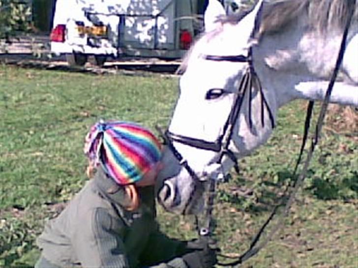 Anden særlig race Vanilla Ice  - Velkommen til Ice'es profil<3 Her ses Anja som giver den trætte hest et mys ;*  billede 1